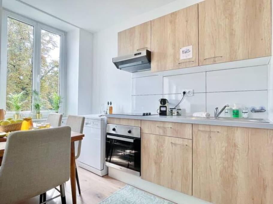 1 Appartement 3P Ideal Famille Travail Renove Lumineux Parking Gratuit Mulhouse Kültér fotó